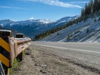 USA Winter Road: Through Forests and Clouds