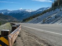 USA Winter Road: Through Forests and Clouds