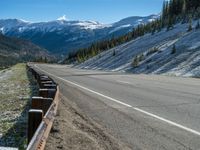 USA Winter Road: Through Forests and Clouds