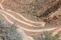 Utah Aerial View of Desert Red Rock 001