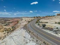 Utah Aerial View: A Road Through Rural Landscape