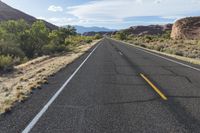 Utah Asphalt Road Through the Desert Landscape