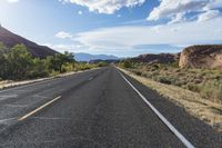 Utah Asphalt Road Through the Desert Landscape