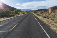 Utah Asphalt Road Through the Desert Landscape