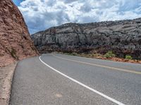 Utah Asphalt Road Landscape