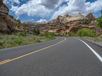 Utah Asphalt Road: Connecting Nature and Landscape