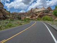 Utah Asphalt Road: Connecting Nature and Landscape