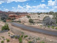 Utah Canyon Landscape: Dirt and Gravel Streets