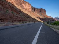 Road through the Canyon Landscape of Utah and Colorado River