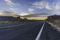 Utah Dawn Drive through Highland Mountains