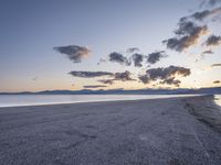 Utah at Dawn: The Asphalt Road Leading to the Mountains