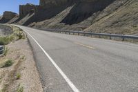 Utah Desert: Asphalt Road and Red Rock (001)