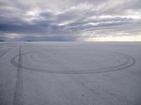 Endless Road in Utah Desert