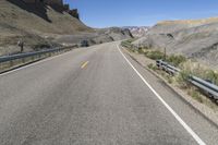 Utah Desert Landscape with Highway and Red Rock 001