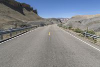 Utah Desert Landscape Highway with Red Rock