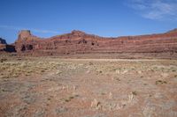 Utah Desert Landscape with Low Clouds