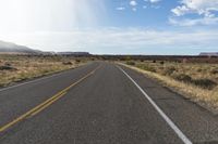 Utah Desert Landscape: Red Rock and Asphalt Road