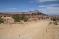 Utah Desert Landscape: Red Rocks and Mountain Scenery