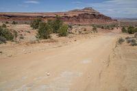 Utah Desert Landscape: Red Rocks and Mountain Scenery