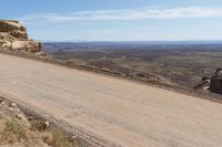 Utah Desert Landscape with Red Rocks and High Cliffs