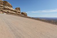 Utah Desert Landscape with Red Rocks and High Cliffs