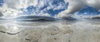 Utah Desert Landscape: Sunny Mountains in the Background