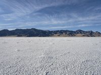 Utah Desert: A Mountain Range Under a Clear Sky