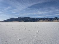 Utah Desert: A Mountain Range Under a Clear Sky