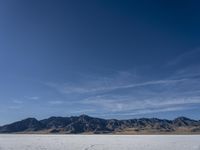 Utah Desert: A Mountain Range Under a Clear Sky