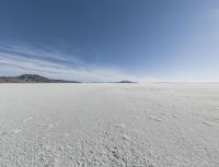Utah Desert Landscape with Mountains and Salt Lake
