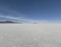 Utah Desert Landscape with Mountains and Salt Lake