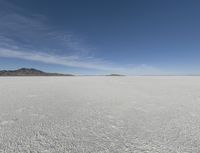 Utah Desert Landscape with Mountains and Salt Lake