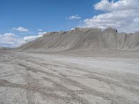 Utah Desert Off-Road Track: Factory Butte in the Background