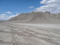 Utah Desert Off-Road Track: Factory Butte in the Background