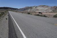 Utah Desert Road: Clear Sky and Endless Views