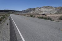 Utah Desert Road: Clear Sky and Endless Views