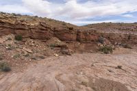 Utah Desert Road: Low Clouds over the Landscape