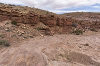 Utah Desert Road: Low Clouds over the Landscape