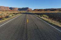 Utah Desert Road at Low Dawn