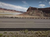 a scenic, long highway is shown in this landscape photo taken near grand canyon island