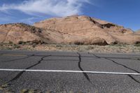 Utah Desert Road in North Wash under a Clear Sky