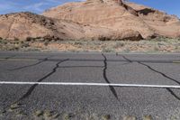 Utah Desert Road in North Wash under a Clear Sky