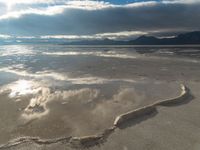 Utah Desert: Sunlit Salt Deposits in the Sunshine