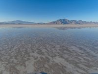 Utah Desert: Salt Lake under a Clear Sky