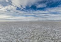 Utah Desert Salt Landscape under Sunshine