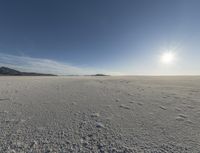 the sun is setting on a sunny day in the desert in wyoming on february 10