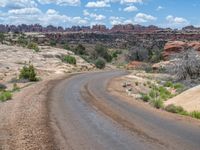 Utah's Dirt Road: Nature Surrounded by Sand and Gravel Streets