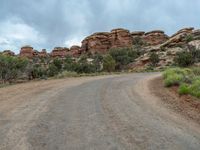 Utah's Gloomy Day: Red Rock Landscape