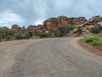 Utah's Gloomy Day: Red Rock Landscape