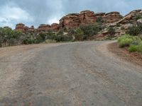 Utah's Gloomy Day: Red Rock Landscape